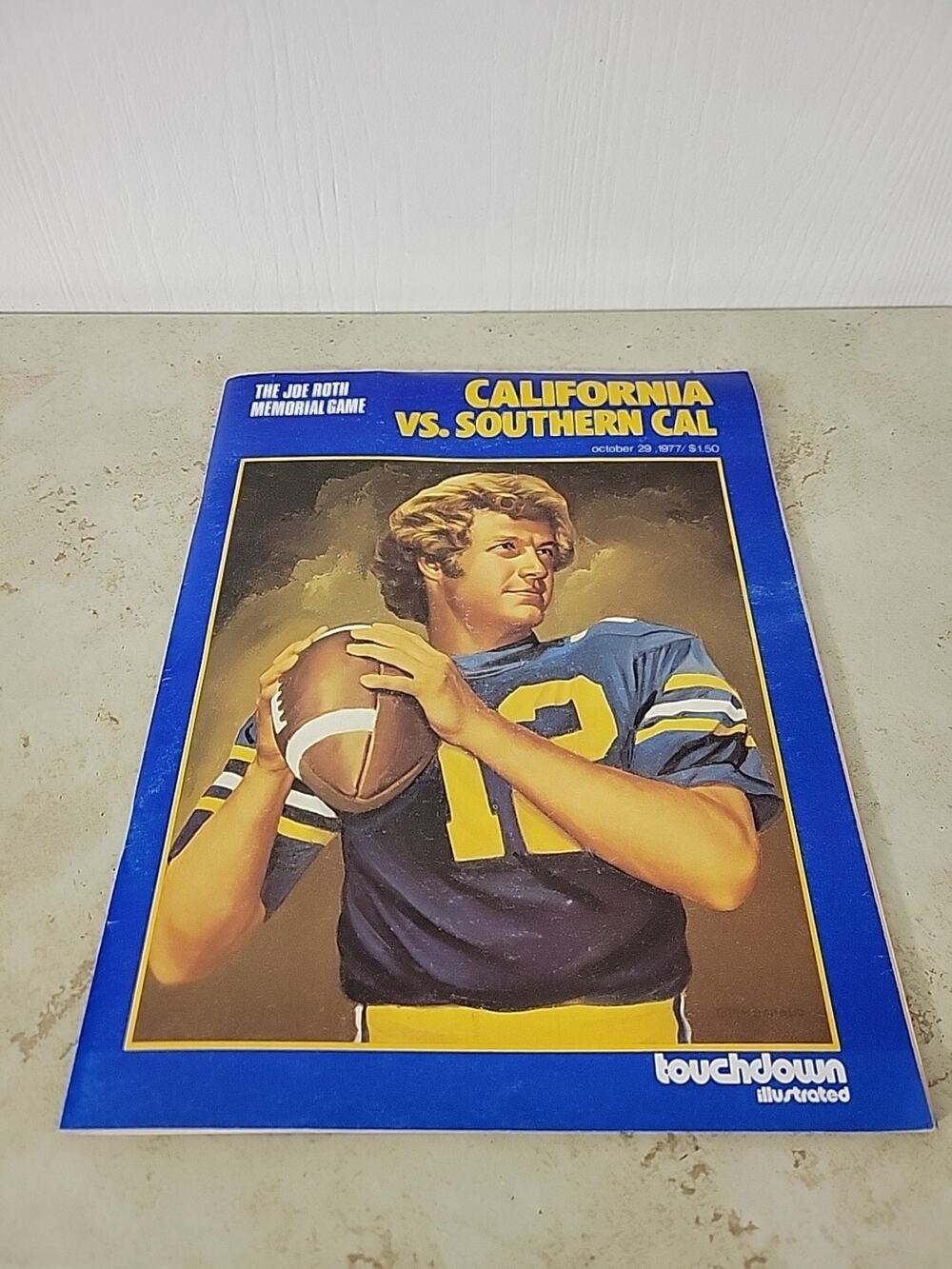 Southern Cal vs. California College Football Program Touchdown Illustrated 1977
